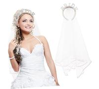 Beavorty Sposa Cerchietto Per Impreziosito Artificiali Scende Grazia Come Decorazione Per Addio Al Nubilato e Accessorio Per