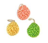 Beavorty Spugna Per Il Bagno Per Bambini Durevole Per Bambini E Bambine Spugne Per Il Corpo Set Verde Giallo E Arancione