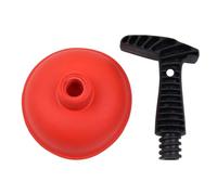 Beavorty Sturalavandino da Cucina e Bagno in Tpr Rosso, Stantuffo Manuale Ergonomico per Draga Fognaria e Risolutore di Intasamenti Domestici, Strumento per Pulizia Scarichi e Wc