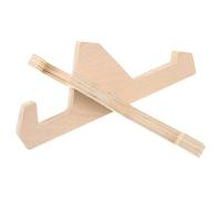 Beavorty Supporto in Legno per Skateboard e Snowboard 1 Paio, Portaoggetti da Pavimento per Esposizione e Organizzazione Tavole, per Soggiorno, Garage e Negozi, Compatibile Tavole da Surf