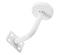 Beavorty Supporto per Corrimano in Acciaio Inossidabile Bianco, Staffa da Parete Robusta e Stabile per Scale, Design Elegante e Moderno per Uso Interno ed Esterno