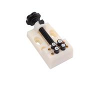 Beavorty Supporto per Orologio e Strumento di Riparazione in Lega di Alluminio Bianco Dimensioni Regolabili per Hobby e Creazione 13 X 6,3 X 4,7 CM