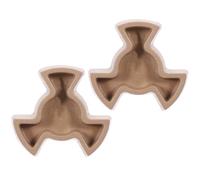 Beavorty Supporto per Piatto Girevole Microonde 2 Pezzi, Albero Accoppiatore in Plastica Resistente, Ricambio per Giradischi Forno Microonde, Accessori per Cucina, Compatibile Piatti