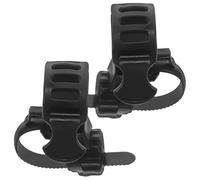 Beavorty Supporto per Stampelle in Gomma Nero 2 Pezzi per Sedia a Rotelle e Scooter Elettrico, Porta Bastone Resistente per Deambulatore con Funzione di Sostenere il Bastone e Liberare