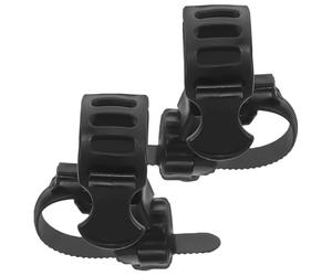 Beavorty Supporto per Stampelle in Gomma Nero 2 Pezzi per Sedia a Rotelle e Scooter Elettrico, Porta Bastone Resistente per Deambulatore con Funzione di Sostenere il Bastone e Liberare