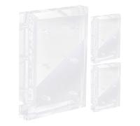 Beavorty Supporto Trasparente in Acrilico per Punte per Trapano Unghie 6 Fori, Organizer Porta Punte da Salone, Set 3 Pezzi per Manicure e Uso Domestico