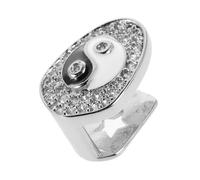 Beavorty Tai Chi Bagua Design Hip Hop Teeth Accessory with Crystal Bling Durable Grill for Men And Women Stylish Rapper Jewelry for Costume Parties And Hip Hop Fashion