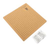 Beavorty Tavola Macramè a Griglia in Sughero 20x20 Cm con Spilli a T per Annodare Braccialetti e Collane Kit Fai da Te per Progetti di Intreccio Artigianale per Principianti Stile Casuale