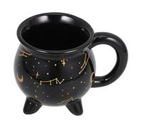 Beavorty Tazza da Caffè in Ceramica a Forma di Calderone Strega per Halloween, Elegante e Resistente, per Casa e Ristorante, per Bevande Calde
