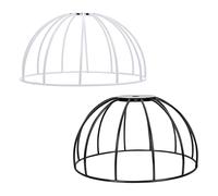 Beavorty Telaio Paralume in Ferro 2 Pezzi Anello Paralume Per Lampade Da Tavolo E Soffitto Struttura Solida E Facile Da Installare Per Progetti Fai-Da-Te