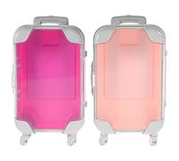 Beavorty Valigetta Trucco Portatile Mini Trolley Custodia Per Ciglia Finte Organizer Compatto Per Accessori Di Bellezza Da Viaggio 6.7 Pollici