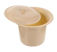 Beavorty Vasetto per Urina con Coperchio Plastica Resistente Vaso da Notte Compatto Antiscivolo per Anziani e Disabili Comodo per Uso Domestico