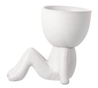 Beavorty Vaso Da Fiori Vasi Fiori in Ceramica Vasi in Ceramica Per Contenitori Per era Di Vaso Bonsai Per Succulento Ufficio Il Pigro Succulente Bianca