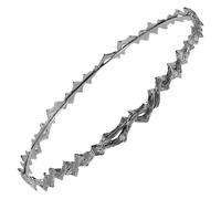 Beavorty Vintage Womens Crown Hairband Non Slip Metal Wave Design Twisted Headband For Makeup Face Washing And Everyday Wear