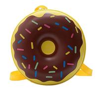 Beavorty Zaino Portatile a Forma di Ciambella Giallo per Bambini, Borsa Portaoggetti Tracolla Regolabile, Zainetto Comodo per Ragazzi e Ragazze da Scuola e Viaggio