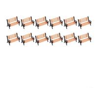 BEAZOOM 12pcs 1:50 Scala Modello di Treno Panche, Plastica HO Layout Street e Station Piattaforma Accessori per Scene Diorama
