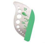BEAZOOM 2 in 1 spelafili per erbe e verdure, separatore a 9 fori per cucinare erbe come basilico e cavolo, coperchio sicuro incluso, 2 pezzi