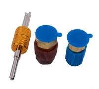 BEAZOOM 2 pezzi R12 a per R134a AC Retrofit Kit Adattatore, Alta Bassa Pressione Accoppiatore Rapido con per Rosso per Auto Condizionata