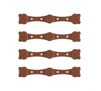 BEAZOOM 4 clip magnetiche per friggitrice ad aria per carta pergamena, supporto in silicone con bordi spessi, per una cottura sicura (marrone)