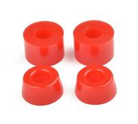 BEAZOOM 4 coppette girevoli per camion da skateboard, boccole in poliuretano per kit di ricambio, cuscinetti ammortizzatori conici e cilindrici (rosso 95A)