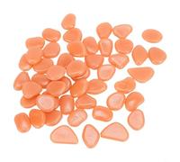 BEAZOOM 50 pietre luminose luminose per vialetti e acquari, ciottoli fotoluminescenti per esterni e interni, non richiede elettricità (arancione)