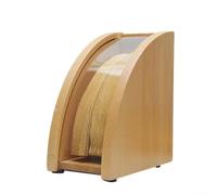 BEAZOOM Acrilico e contenitore di legno della carta del filtro del caffè con il coperchio per la mano versano i sistemi che fanno mantengono i filtri puliti (E)