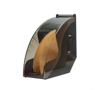 BEAZOOM Acrilico e contenitore di legno della carta del filtro del caffè con il coperchio per la mano versano i sistemi che fanno mantengono i filtri puliti (D)