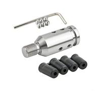 BEAZOOM Adattatore per pomello del cambio non filettato con tubo in plastica di 3 misure, in lega di alluminio (argento)