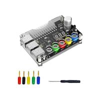 BEAZOOM ATX - Scheda adattatore per modulo di alimentazione a 24 pin, con terminali a vite e 6 porte USB 2.0, supporto per QC3.0 per test elettronici