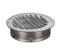 BEAZOOM Cappuccio antivento in acciaio inox 304 con parte superiore piatta per ventilazione esterna della parete, copertura resistente alle intemperie, previene le correnti d'aria (100 mm)