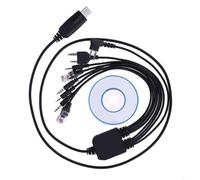 BEAZOOM Cavo di programmazione USB per radio portatili Kenwood TYT Quansheng, interfacce intercambiabili con CD software