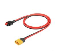 BEAZOOM Cavo di prolunga di alimentazione resistente, 12 AWG, 30 A, 1 m, con connettore maschio per pannello solare, generatore e motore a trasmissione centrale