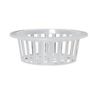 BEAZOOM Cestino clonante con design a rete in plastica per inserto per acquario, vaso a rete per la crescita delle piante e supporto per le radici, trasparente, 1 unità (A8)