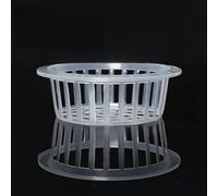 BEAZOOM Cestino clonante con design a rete in plastica per inserto per acquario, vaso a rete per la crescita delle piante e supporto per le radici, trasparente, 1 unità (A10)