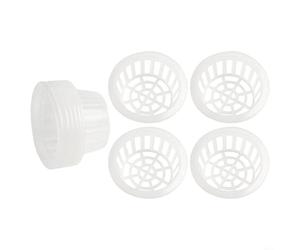 BEAZOOM Cestino in rete di plastica trasparente per colture senza suolo, per radici riutilizzabili per verdure a foglia e frutta (per A6 10 pezzi)