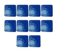 BEAZOOM Confezione da 10 sacchetti per acqua in PVC per coperture per piscine, 28 x 28 cm, sacchetti diamantati con ganci, zavorra resistente per piscine fuori terra, blu (blu scuro)