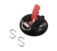 BEAZOOM Confezione da 2 ganci a ventosa resistenti, capacità di 45,4 kg, accessori da campeggio per auto, teloni, teloni, riutilizzabili, per ganci sottovuoto, superfici lisce come piastrelle di vetro