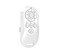 BEAZOOM Controller portatile wireless per fotocamera con zoom, per messa a fuoco e girare pagina, anteriore/posteriore per scattare foto e registrare video da smartphone (bianco)