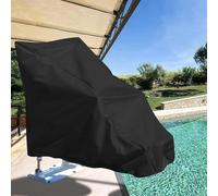 BEAZOOM Copertura impermeabile per ascensore per piscina, compatibile con sedie Global Lift Corp Inground, per tessuto 600D resistente per protezione, 129 x 50 x 91 cm, nero