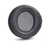 BEAZOOM Cuscinetti auricolari in pelle di capra per Samson Technologies SR850 SR950, comodi cuscinetti per cuffie non perforati, facili da installare, neri (senza fori)