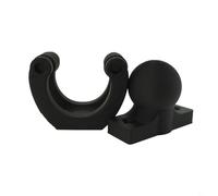 BEAZOOM Cuscinetto a sfera nero per fermaporta, piccolo portatile per cuneo della porta per una chiusura silenziosa e anti-collisione per la protezione, senza bisogno di attrezzi per uso domestico sul