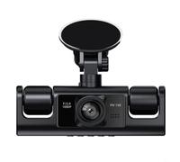 BEAZOOM Dashcam panoramica a 4 canali 1080p per 360 con videoregistratore per auto per SUV nero (quattro obiettivi)