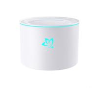 BEAZOOM Diffusore per aromaterapia a fiamma, umidificatore da 160 ml con luce colorata, USB silenzioso, per diffusore di oli essenziali, camera da letto, ufficio, nero (B)