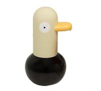 BEAZOOM Dispenser automatico di sapone in schiuma, 400 ml, touchless, con batteria ricaricabile da 1800 mAh, a forma di anatra, per cucina e bagno (giallo)