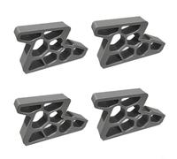 BEAZOOM Fermaporta in plastica grigia, 9,3 x 5,3 cm, con strato idrofobo, per finestre e porte del balcone, confezione da 4
