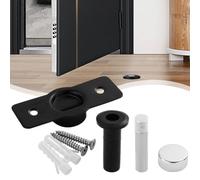 BEAZOOM Fermaporta piatto invisibile in acciaio inox | Fermaporta nascosto a pavimento con forte chiusura magnetica in acciaio inox per una perfetta aderenza