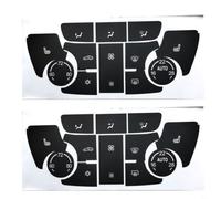BEAZOOM HVAC Climate Control Button Repair Decals for Buick Verano for encore 2013-2015, adesivi in vinile nero con caratteri bianchi, luce ridotta