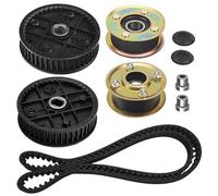 BEAZOOM Kit cinghia puleggia con pignoni per tosaerba TimeMaster 30" e 76 cm, 131-4529 125-2532 121-9100, set trasmissione in metallo