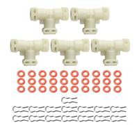 BEAZOOM Kit connettore Thermoblock con tubo dell'acqua e guarnizione per macchine da caffè Saeco completamente automatiche, forma a T