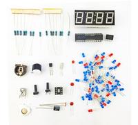 BEAZOOM Kit fai da te per la pratica di saldatura dell'orologio elettronico, timer digitale con temperatura per allarme di memoria, 90 x 90 mm PCB assemblaggio progetto principianti